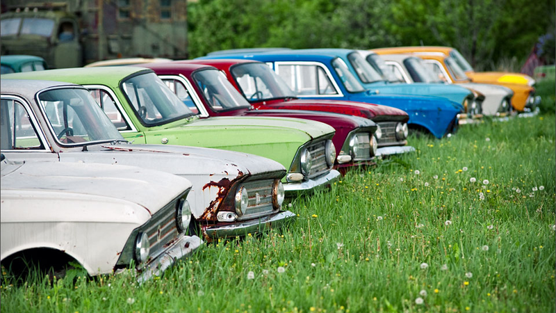 Illustration for article titled Amazing pictures of an outdoor Russian car museum